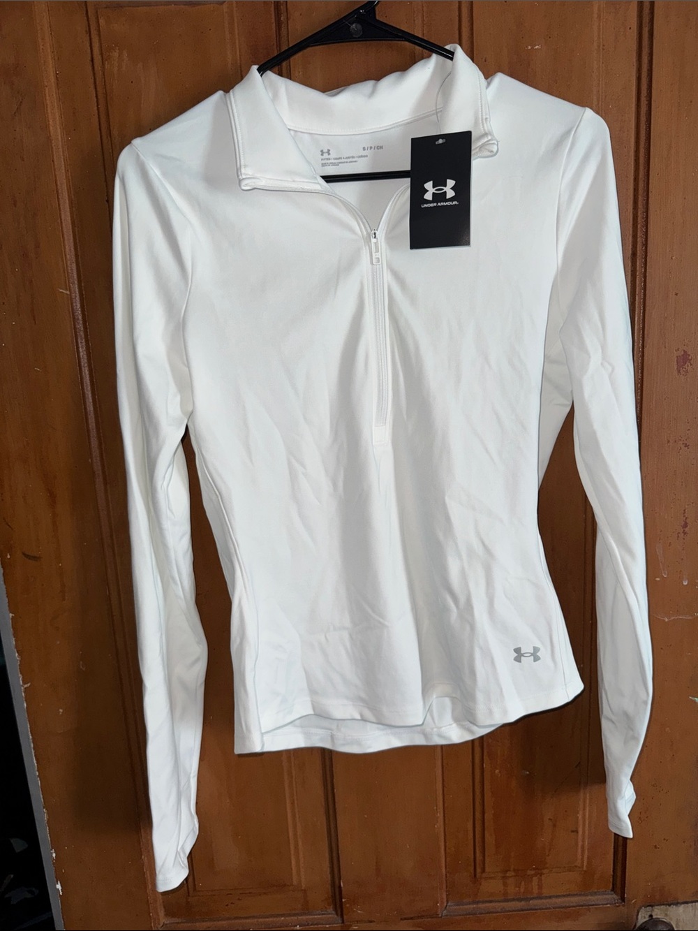 Under Armour White Women's Movement 1/2 Zip Performance Top
